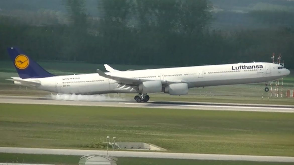 Lufthansa Airbus A-340 Flight LH719 from Seoul to Munich / München D-AIHU