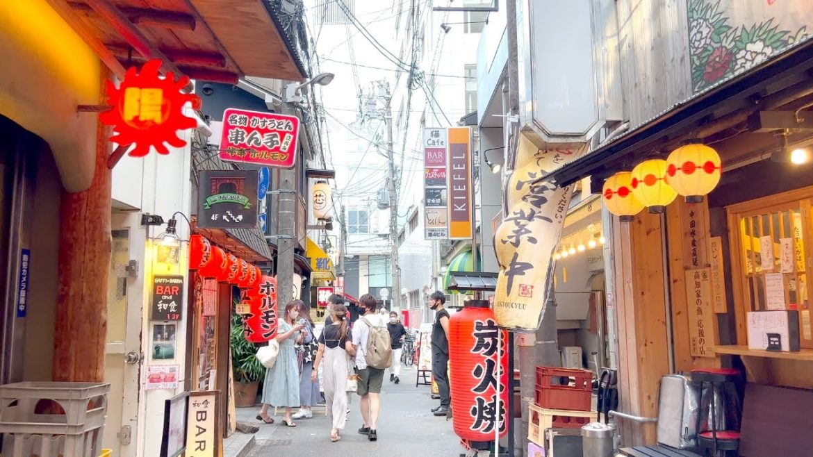 【4K】Uehonmachi to Namba  walk tour |   Osaka , Japan 2022