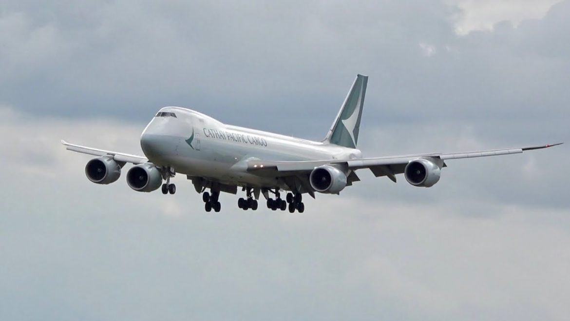 Cathay Pacific Airways Cargo Boeing 747-867F/SCD B-LJF arrival at London Heathrow Airport LHR EGLL Cathay Pacific Airways Cargo Boeing 747-867F/SCD B-LJF arrival at London Heathrow Airport LHR EGLL