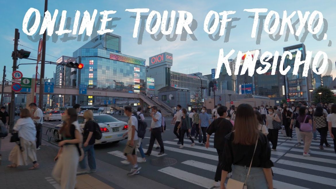 Online Tour of Japan🚶🏻‍♀️Kinsicho, Tokyo🇯🇵 | SELP1635G |‬ Walking in Japan 4K