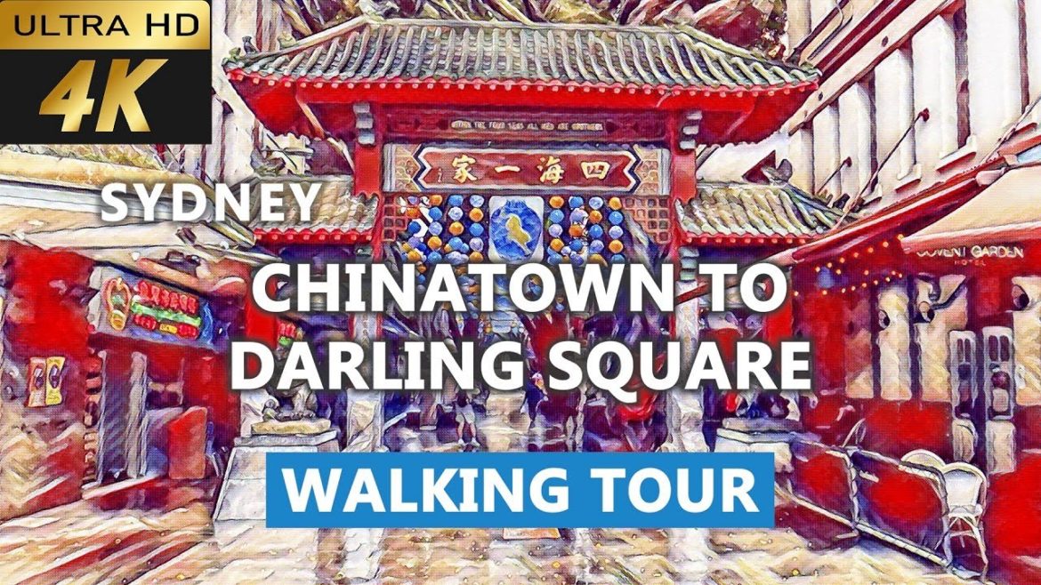 [4k] Sydney Chinatown to Darling Square Walking Tour 2022 | Top Attractions and History
