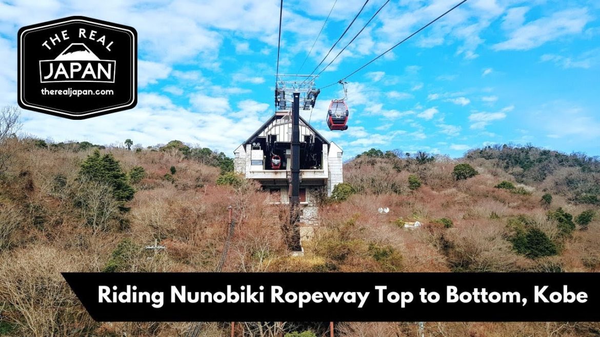 Riding Nunobiki Ropeway Top to Bottom, Mt. Rokko, Kobe - Hyogo Prefecture | The Real Japan | HD