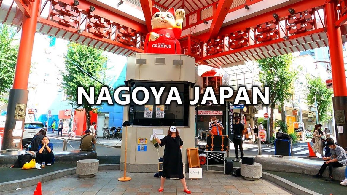 4K 名古屋 日本 - ごちゃ混ぜ感漂う大須商店街を散歩する | 夏 2022