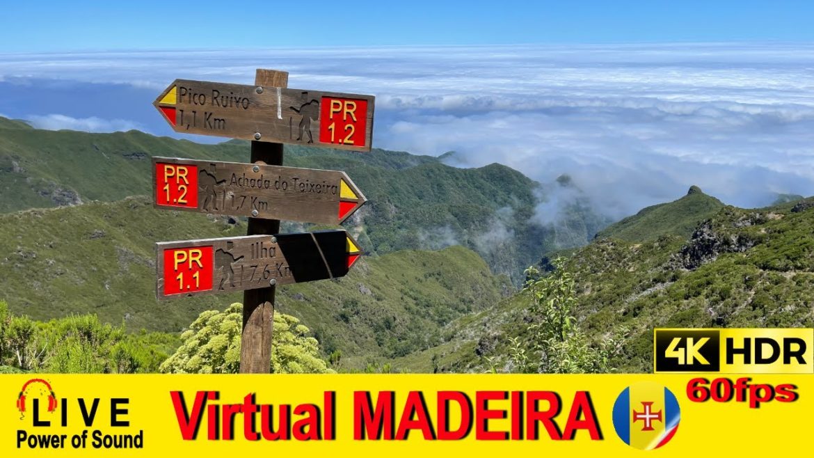 🦋Pico Ruivo - Madeira's highest mountain 1861m altitude 💢4K 60fps 🌈HDR 🎧Live Sounds