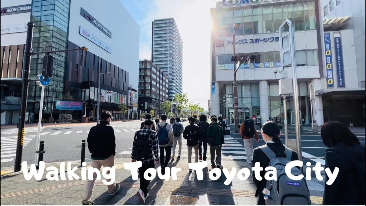 [4K]Japanese Walking Tour Toyota station To Toyota stadium 🏟 #walkingaround