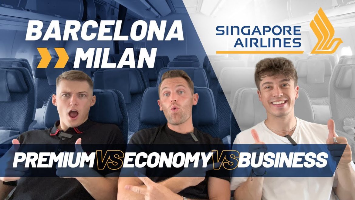 Flying an INCREDIBLE business class seat on a 1 hour flight! | Singapore Airlines 3 cabin comparison