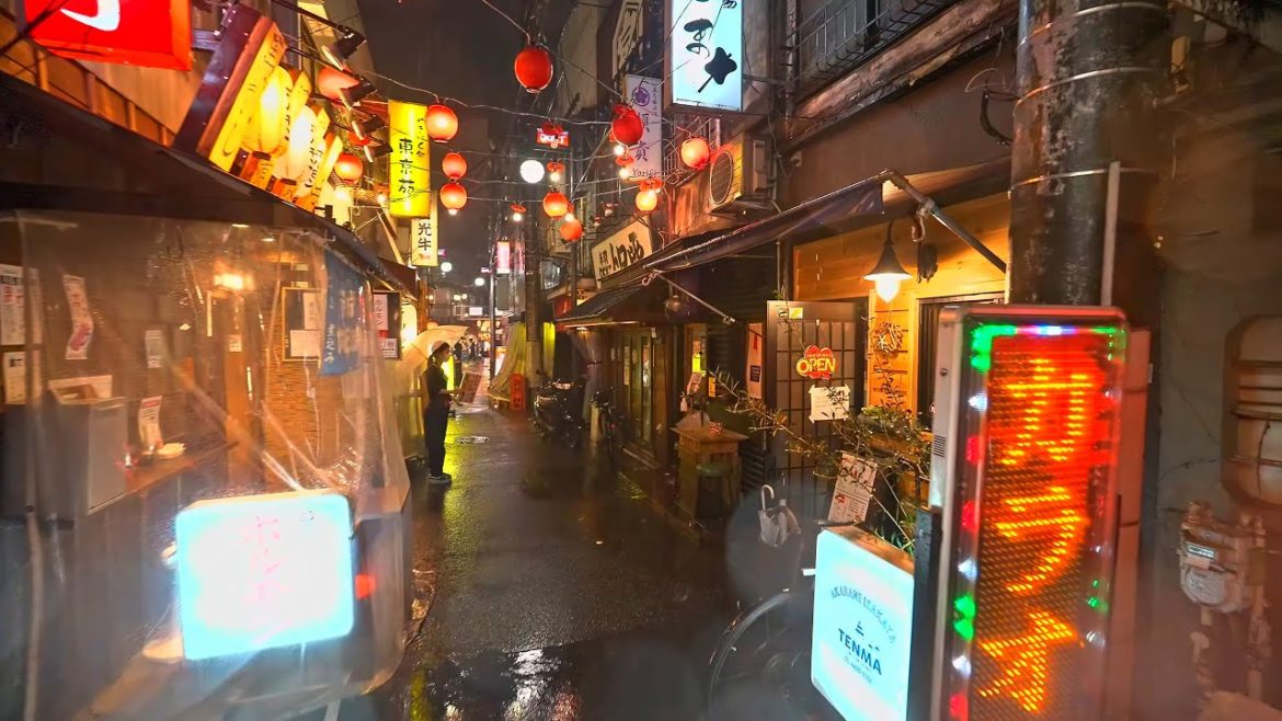 Tokyo rainy night walk around Akabane・4K HDR Tokyo rainy night walk around Akabane・4K HDR