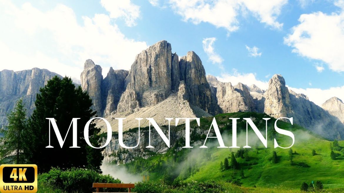 Fly over Mountain  | Mountains Of The World | Meditation Relaxing Music