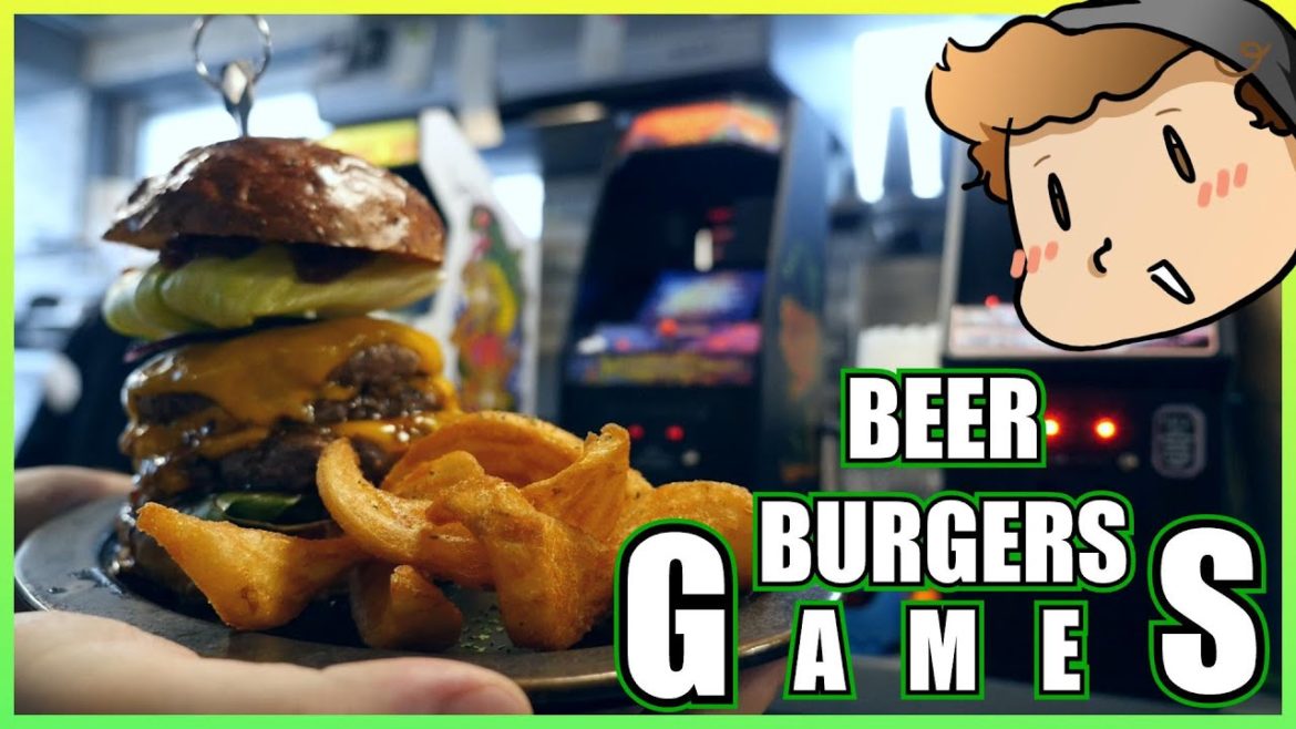 BIG Burgers, Beer, and Retro Games in Tokyo!