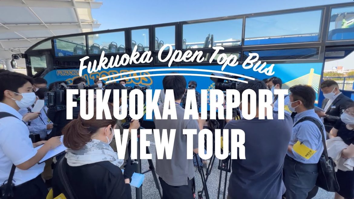 Open Top Bus Tour of Fukuoka Airport 2021 - See behind the scenes! 福岡空港内、屋根なしバスでツアー