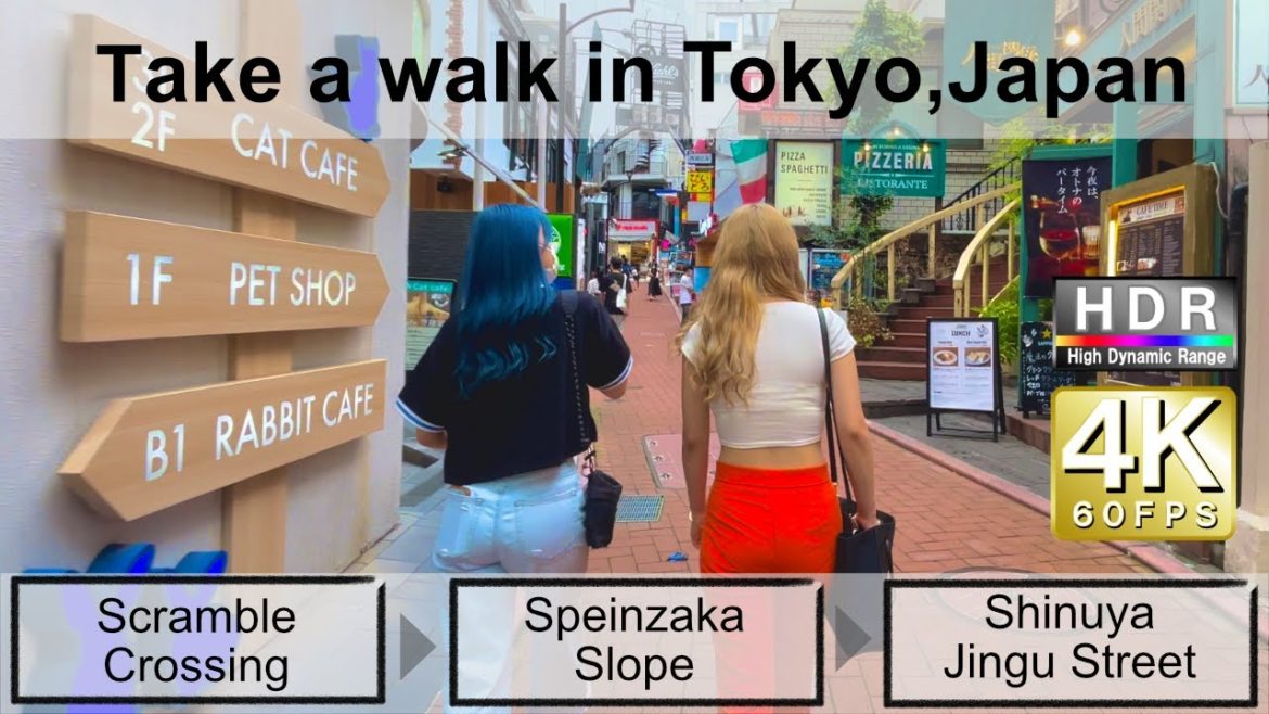 4K 60fps HDR// Take a walk in Tokyo, Japan, Shibuya Sucramble Crossing→ Spainzaka Slope→Jingu Street 4K 60fps HDR// Take a walk in Tokyo, Japan, Shibuya Sucramble Crossing→ Spainzaka Slope→Jingu Street