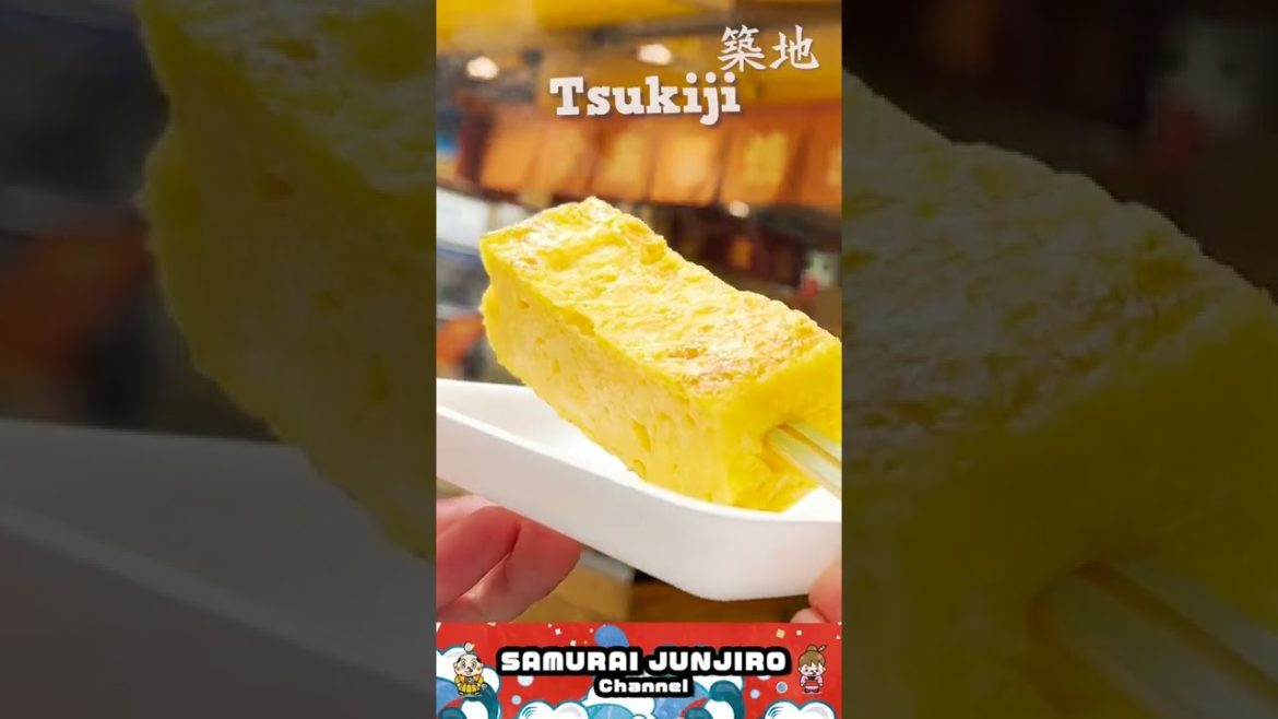 Japanese Street Food Tour in Tsukiji / Tokyo Japan #Shorts