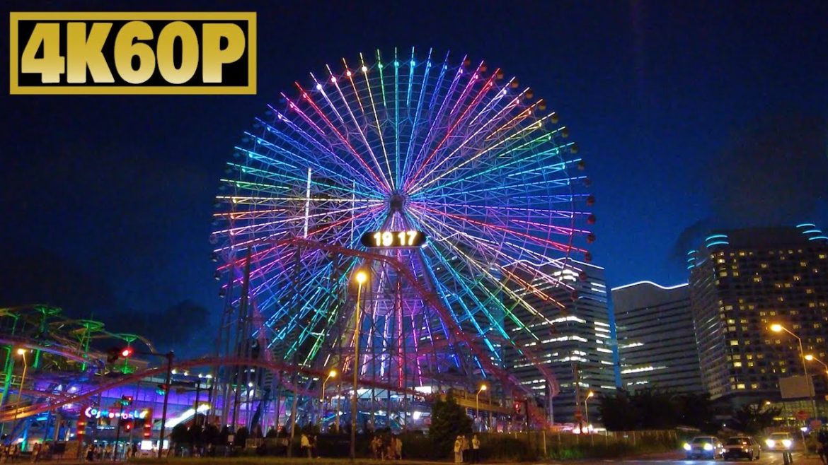 【横浜夕方散歩】GUNDAM FACTORY→山下公園→赤レンガ倉庫→みなとみらい→桜木町　4K60P　Yokohama Walking around Yokohama(minatomirai)