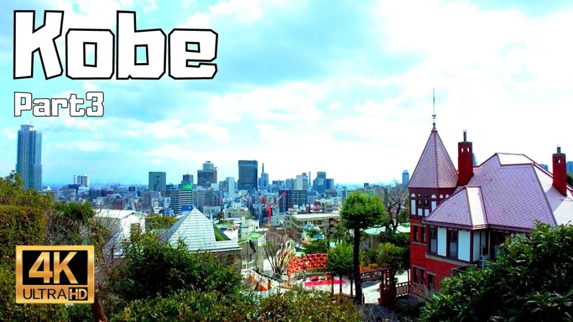 【4K Japan Walk】Kitano in Kobe. Area with old western style houses.
