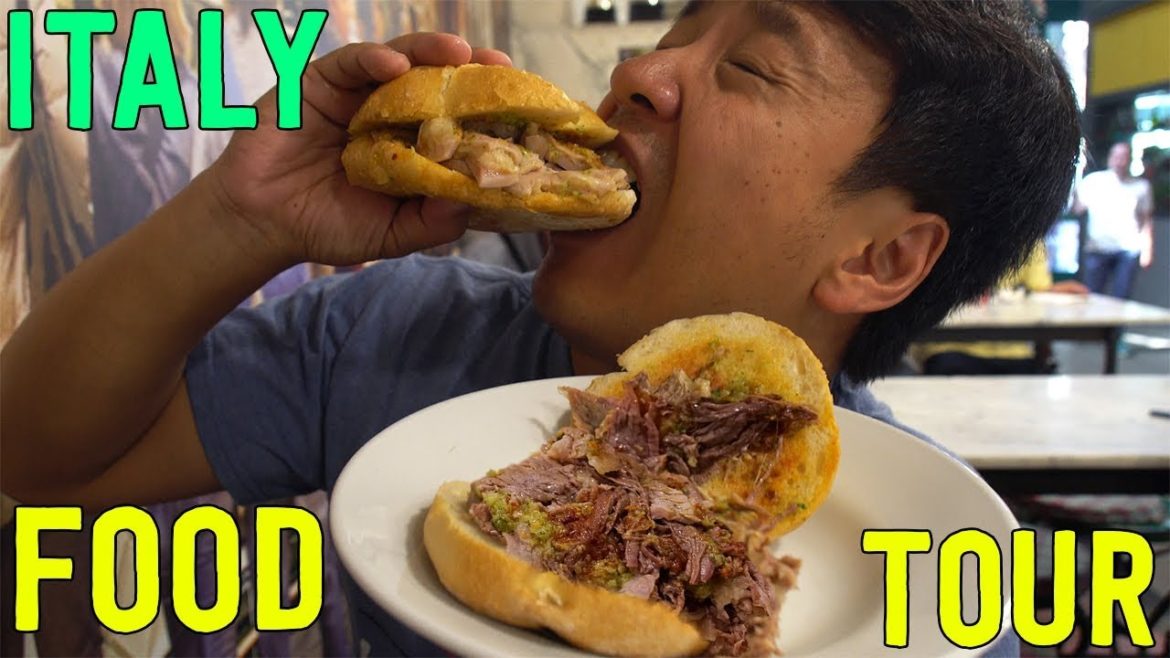 LEGENDARY PASTA & SANDWICHES! Food Tour of Florence Italy