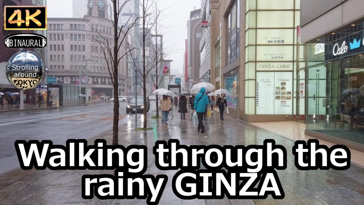 Walking through the rainy streets of GINZA – 4K Tokyo Japan Walking through the rainy streets of GINZA - 4K Tokyo Japan