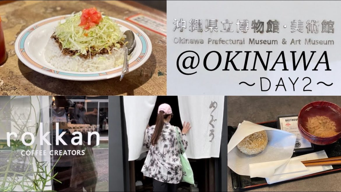 【沖縄2日目】雨の日でも那覇を楽しめる観光&グルメ☔️🐸🌺めぐろ/rokkan/沖縄県立博物館・美術館/tacos-ya/琉球温泉 龍神の湯/ゆうなんぎい