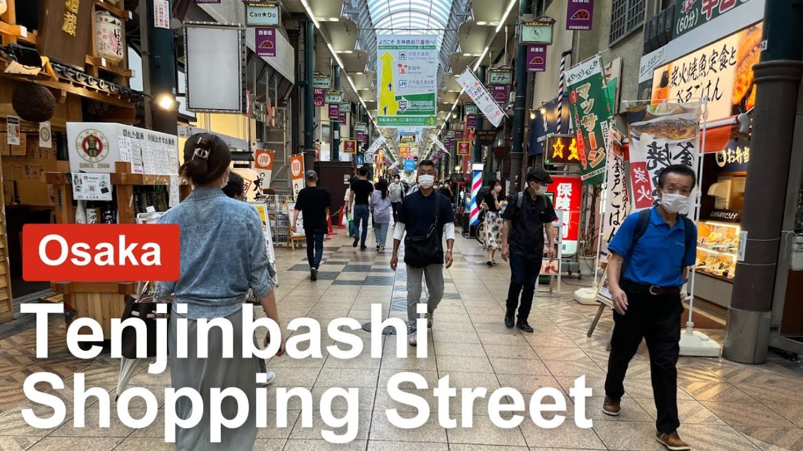 【walk】Tenjinbashisuji Shopping Street |天神橋筋商店街 ◆Osaka 大阪◆【4K】ASMR