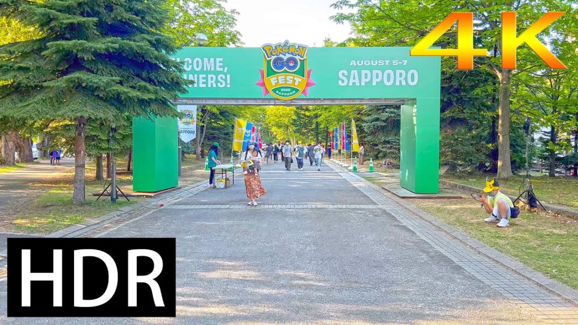 【4KHDR】Pokemon GO Fest 2022 Sapporo Nakajima Park I walked