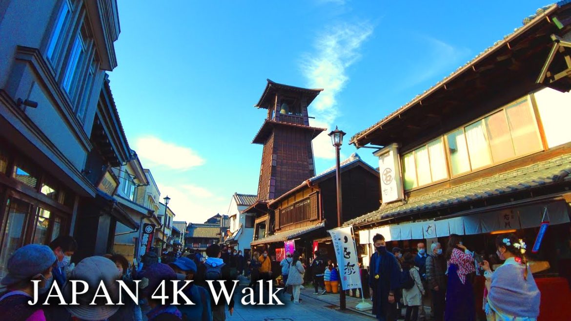 【4K】Japan Walking Tour - Not Kyoto, Time Travel Town "Kawagoe"