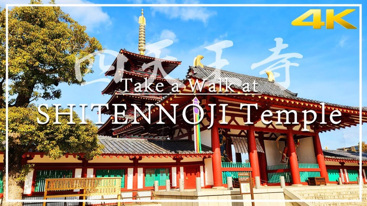 [4K Travel Japan/Osaka] Take a walk at"Shitennoji Temple"(四天王寺)/ Prince Shotoku's Temple/Osaka/Japan