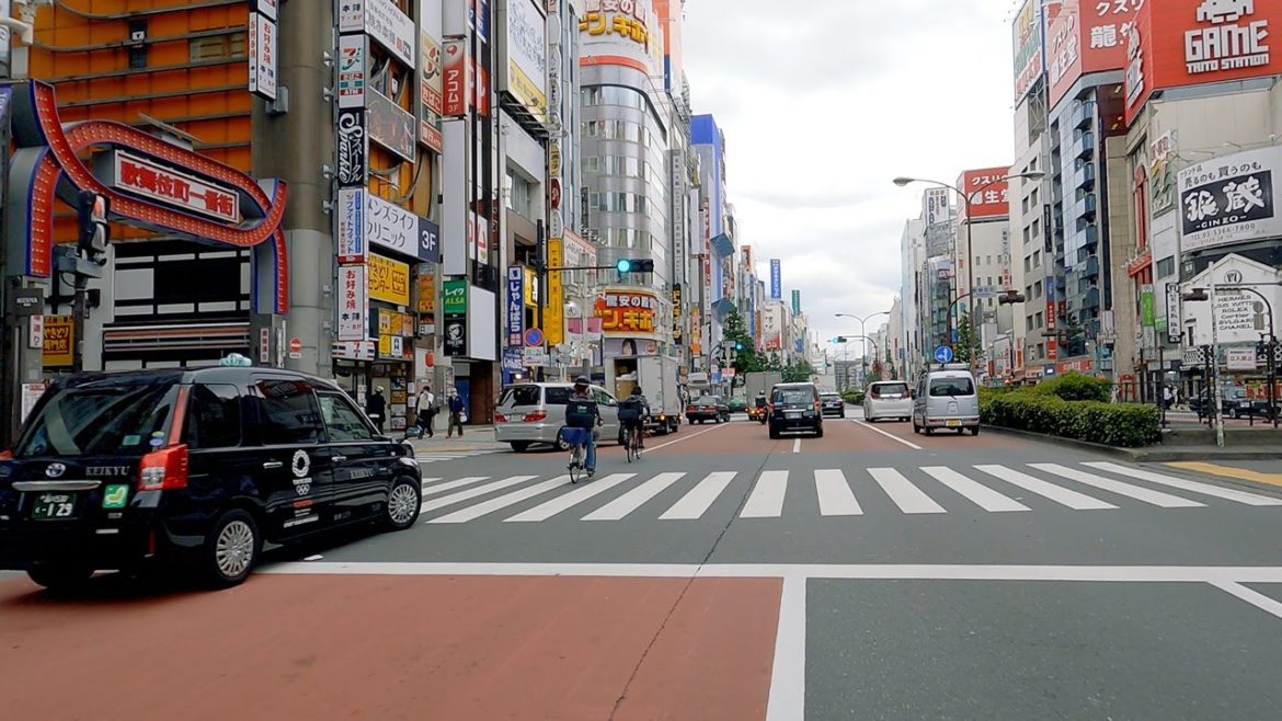 Driving in Japan - Tokyo Drive from Yushima to Kabukicho (Bunkyo City to Shinjuku City) ASMR 4K