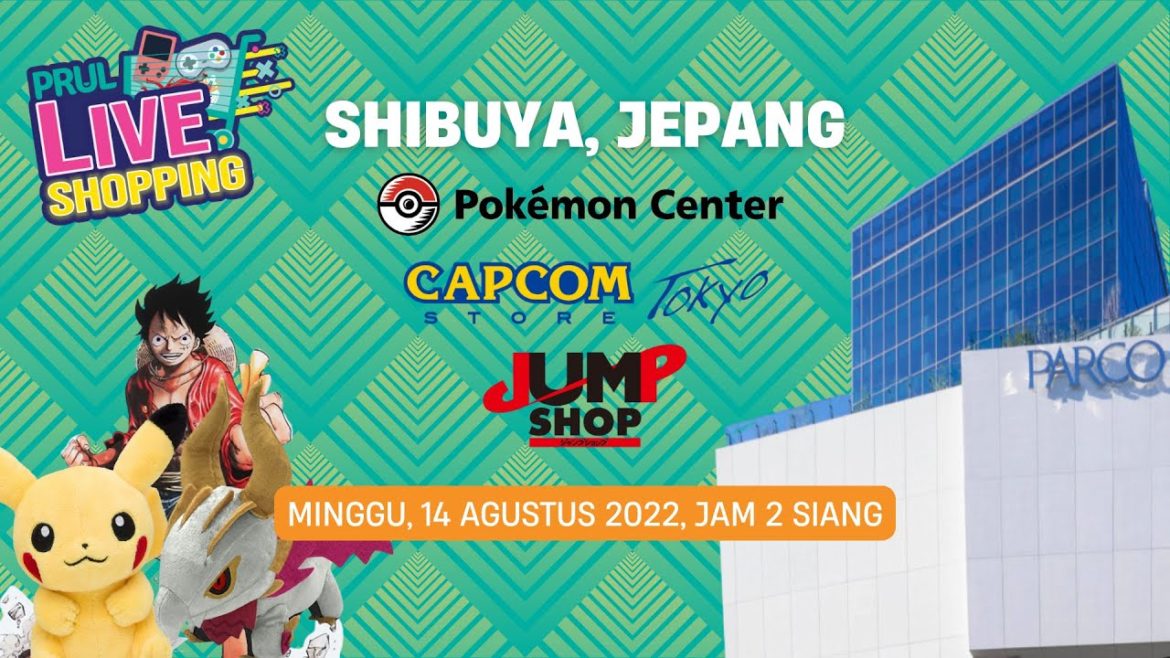 LIVE Shopping SHIBUYA PARCO | Pokemon Center, Jump Shop, Capcom Store Walking Tour in Tokyo, Japan
