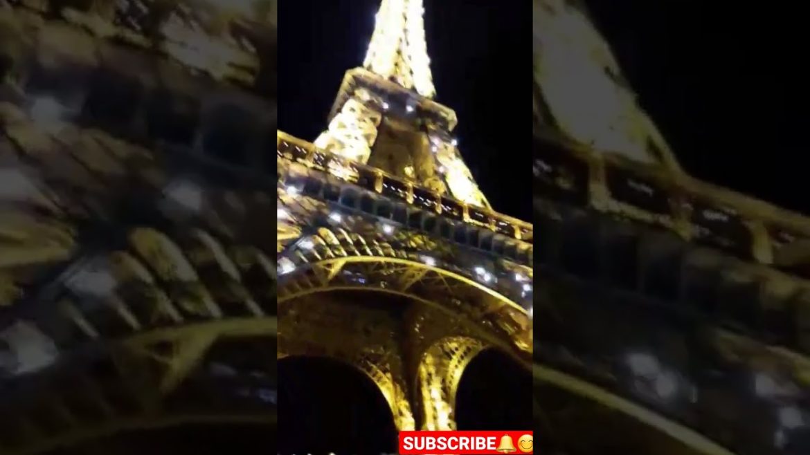 Eiffel tower at night, PARIS eiffel tower, eiffel tower night view #eiffeltower #shorts