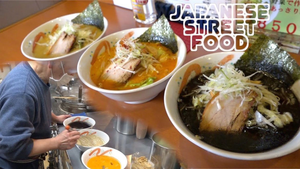 The ramen is very colorful!! | Japanese Street Food The ramen is very colorful!! | Japanese Street Food