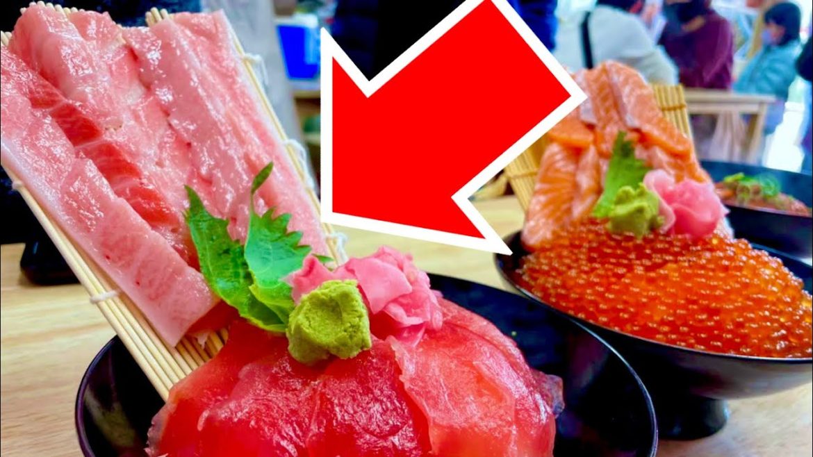 🇯🇵Kobe Central Market directly linked to the finest seafood bowls🐟🍚😋.