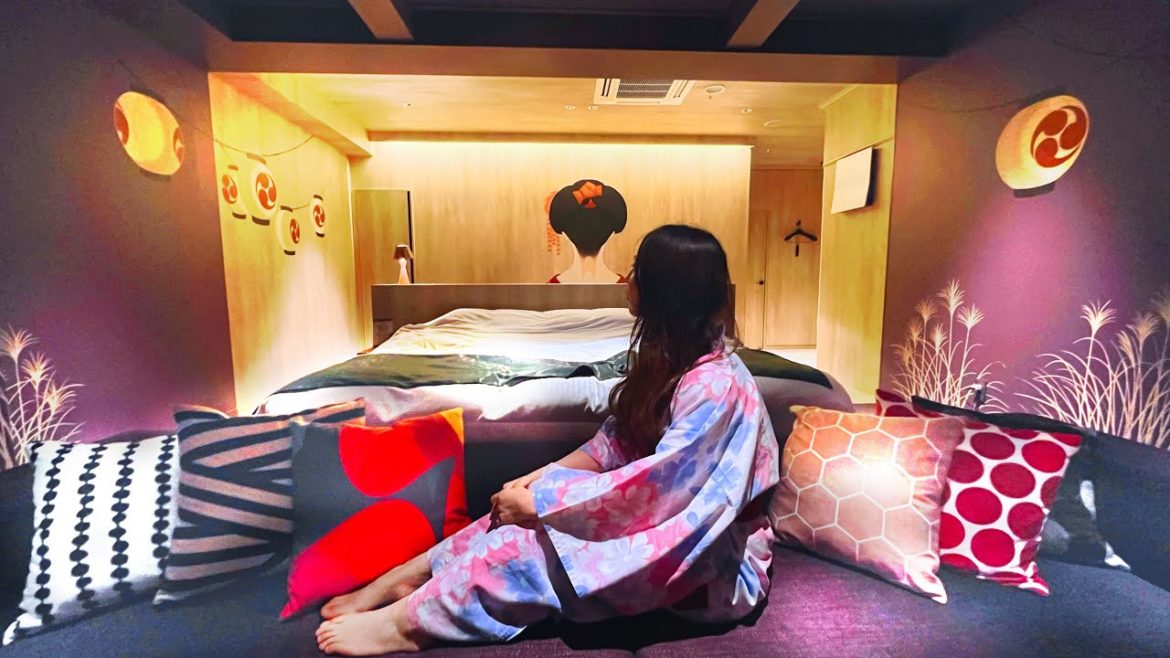 【Japan love hotel】All rooms have natural hot spring ♨️I went to a love hotel like a ryokan🏩