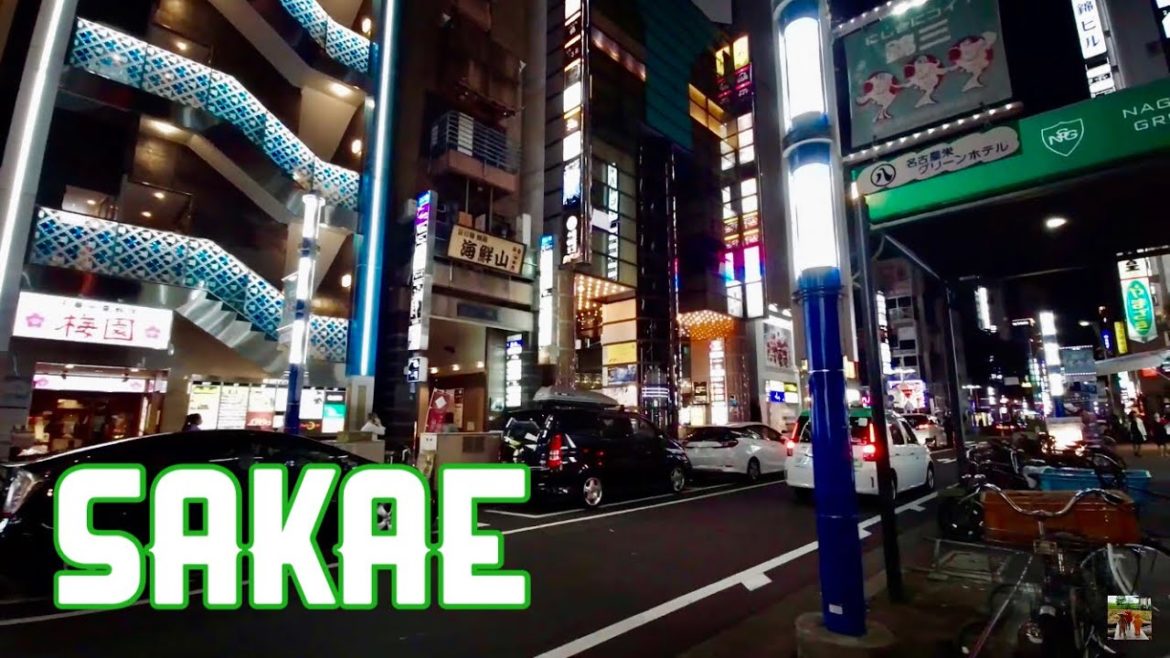 【4K】♫名古屋栄の夜散歩　観覧車やド派手なドンキなど愛知ならではの夜景【NAGOYA NIGHT WALKING】