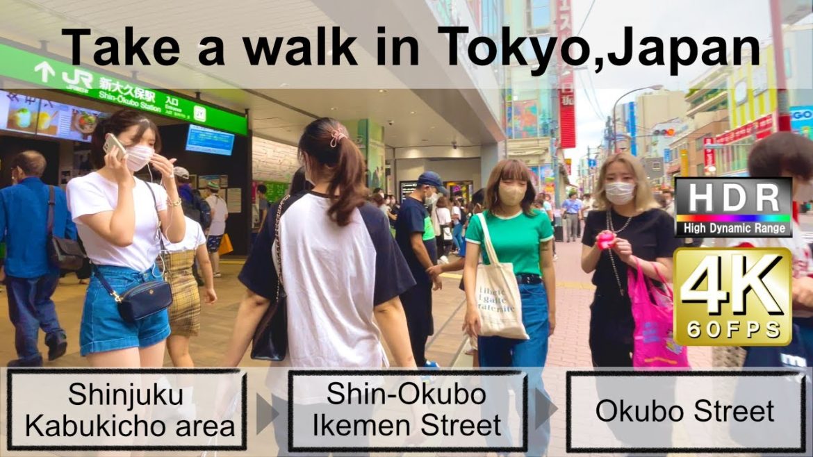 4K 60fps HDR// Take a walk in Tokyo, Japan,Shinjuku Kabukicho→Shin-okubo Ikemen Street→Okubo Street 4K 60fps HDR// Take a walk in Tokyo, Japan,Shinjuku Kabukicho→Shin-okubo Ikemen Street→Okubo Street