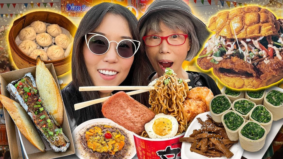The BIGGEST NIGHT MARKET in North America! FOOD TOUR & Dim Sum