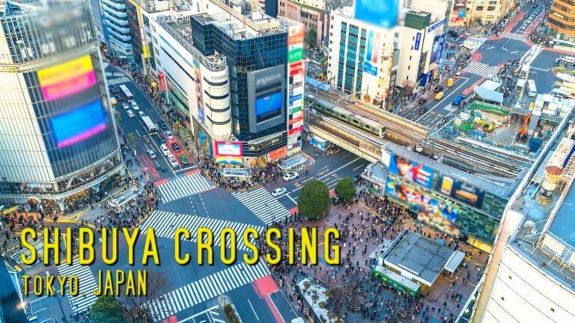 SHIBUYA SCRAMBLE CROSSING: TOKYO, JAPAN (4K Tour) Stunning Walking and Drone 4K Footage