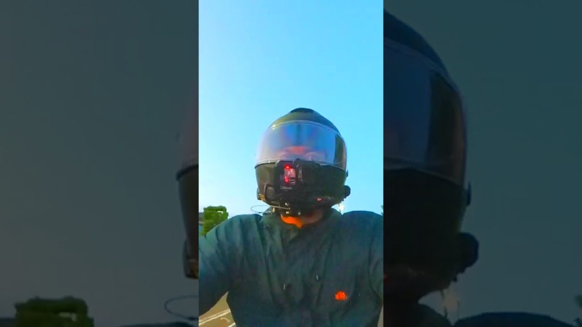 detik detik kamera lepas dari helm #shorts  [ Lone Ride Yokohama ]