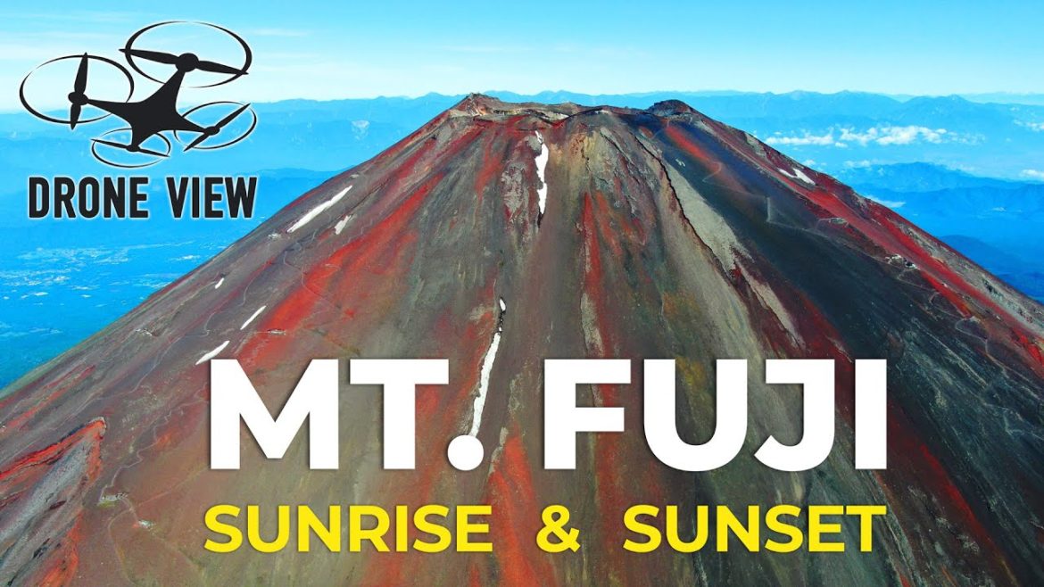 Climbing Mount Fuji | Stunning drone views of Mount Fuji sunrise and sunset