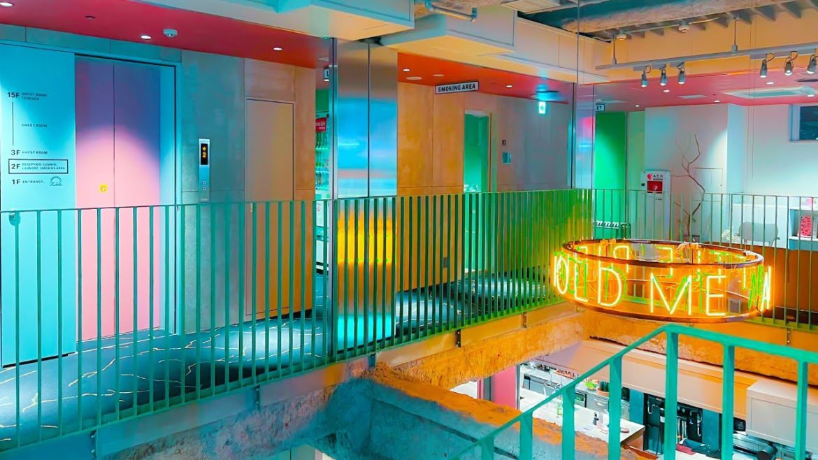 😴New＆Cute🏨Minimal Room Hotel in Tokyo's Underworld🌃