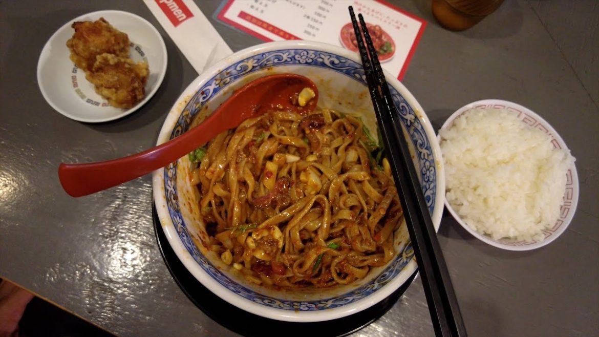 $9 MICHELIN Award Winning Spicy Dan Dan Noodles in Osaka