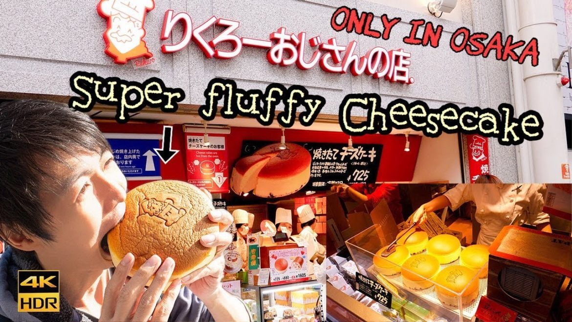 Bouncing cheesecake!? Osaka's most fluffy sweets "Rikuro Ojisan no Mise"!! #154