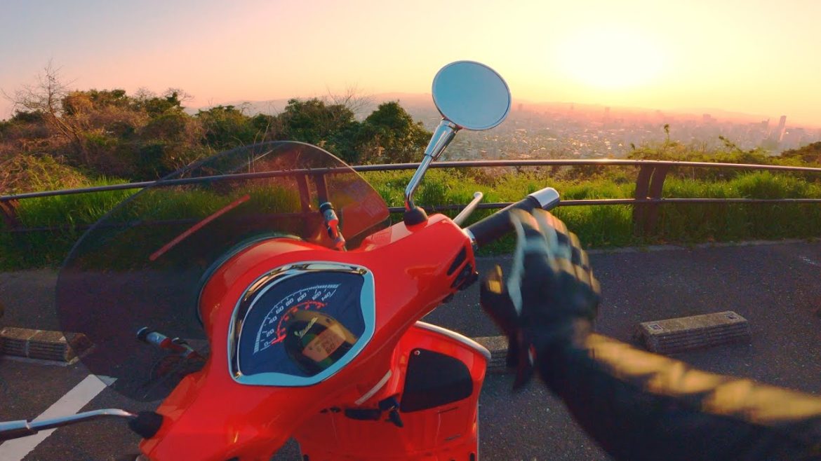 🌸Scenery of sunset and cherry blossoms at Vespa in Kitakyushu City, japan🌸 🌸Scenery of sunset and cherry blossoms at Vespa in Kitakyushu City, japan🌸