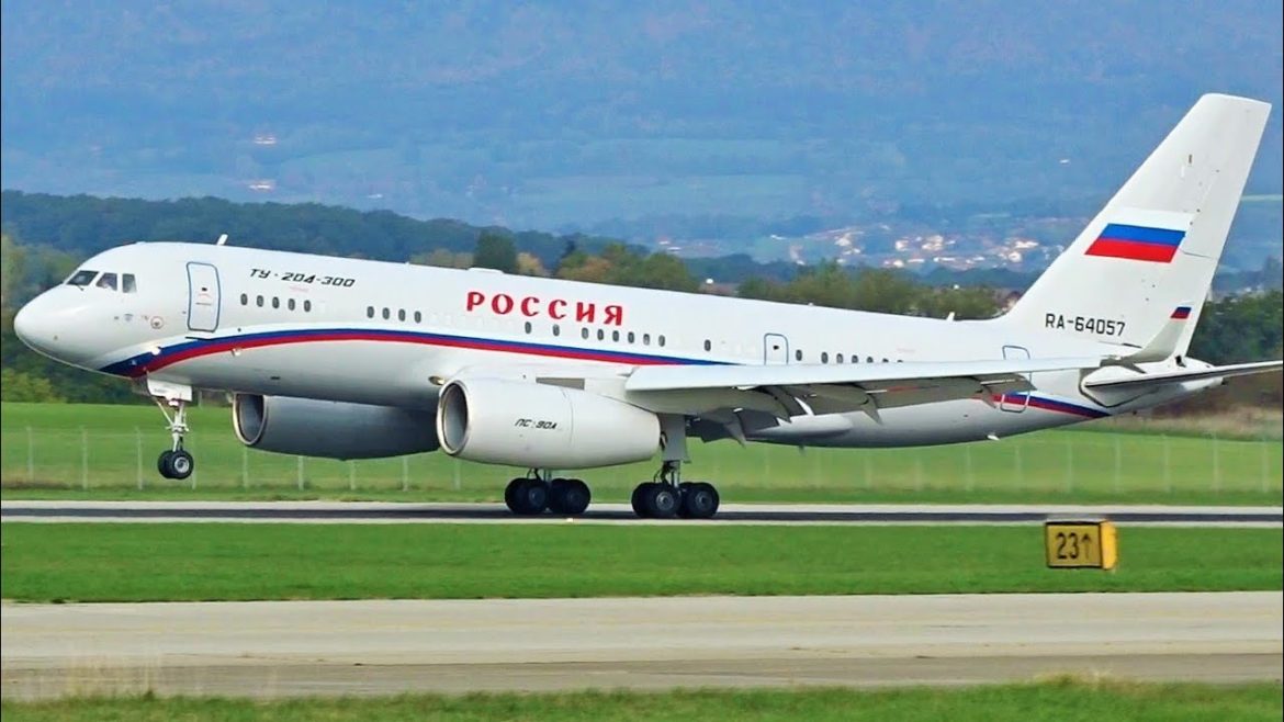 [FullHD] Russia Special Detachment Tupolev 204 landing & takeoff at Geneva/GVA/LSGG