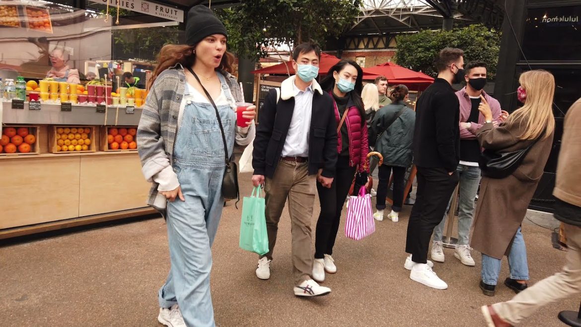 London Walking Tour 4K || Spitalfields Market London Walk 4k