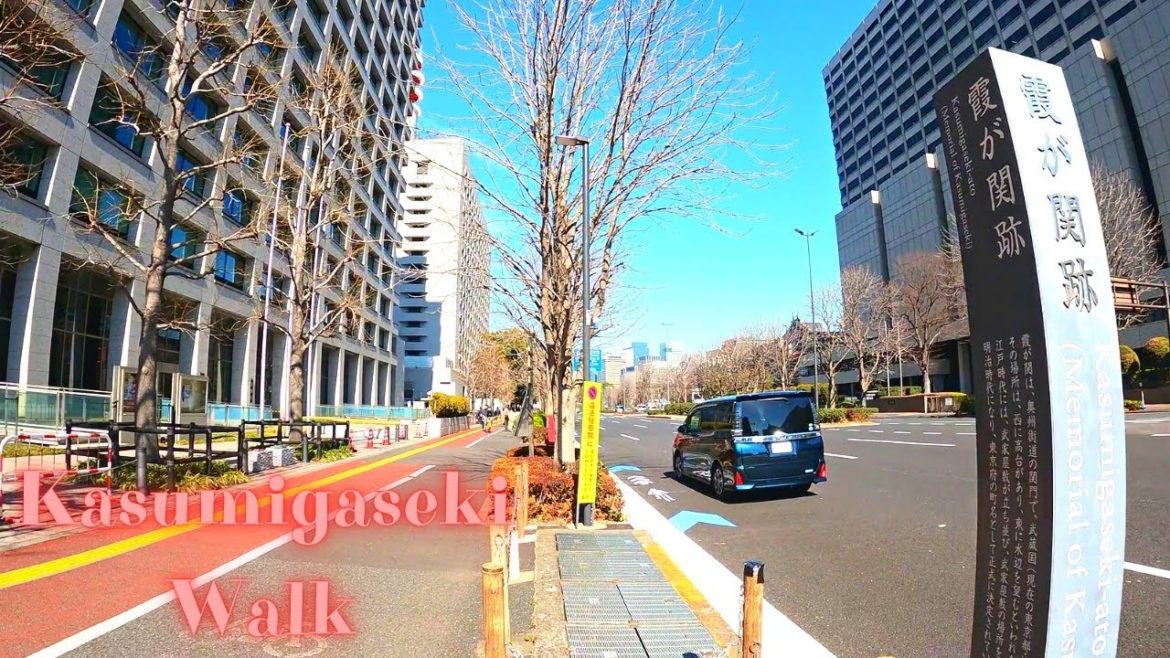 Just walk. Kasumigaseki Tokyo in Japan walking tour. 【4K】2.2022