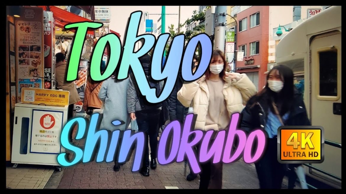 【4K】Japan Walk - Tokyo ,Shin-Ōkubo 新大久保January 2021,#Japan #Tokyo #新大久保#Shin-Ōkubo