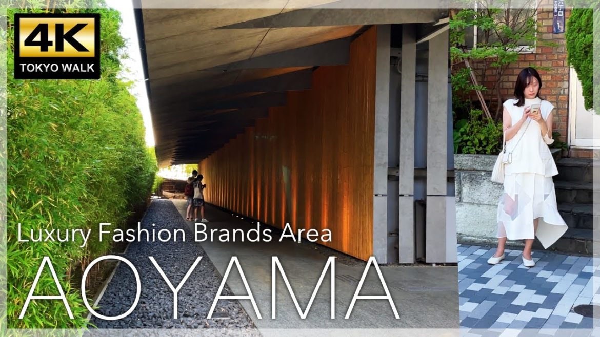 4K JAPAN TRAVEL｜Aoyama｜Tokyo Walk Tour｜ Luxury Fashion Brands Area (ASMR)