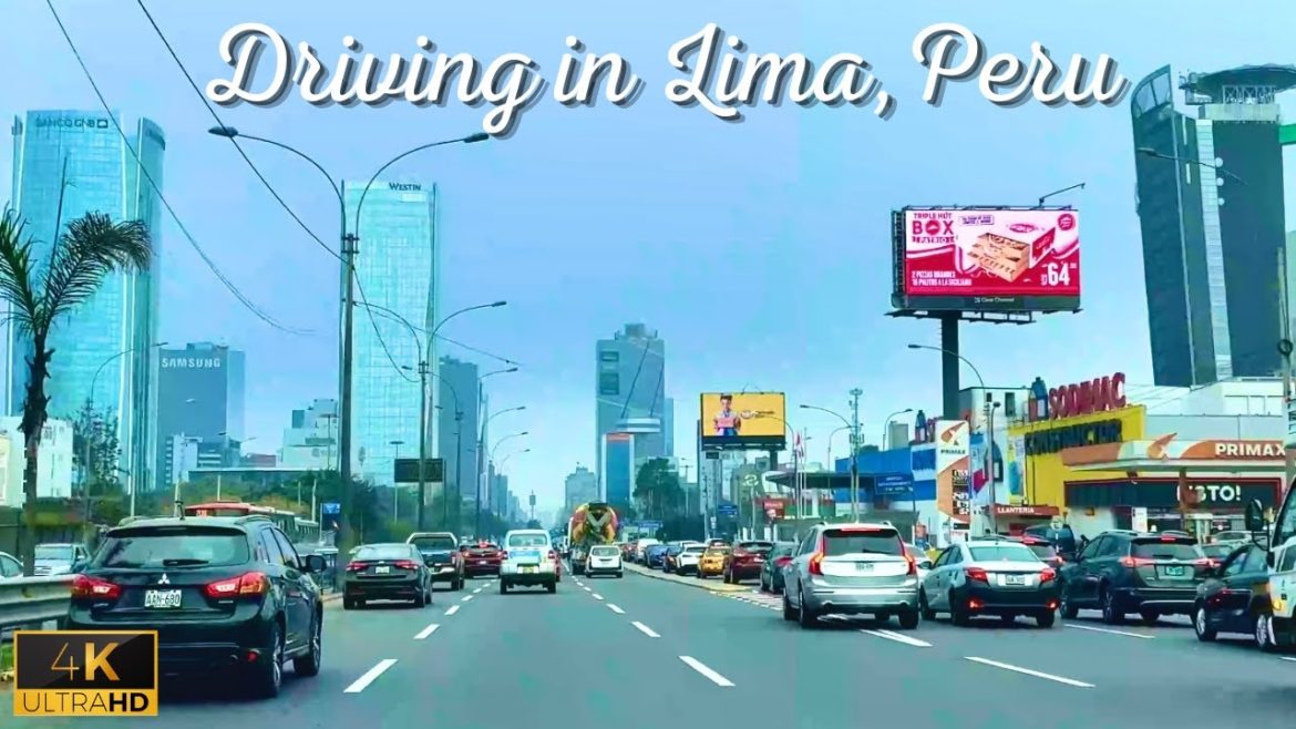 Driving in LIMA, PERU 🇵🇪 One of South America’s Largest Cities | Relaxing Music | 4K