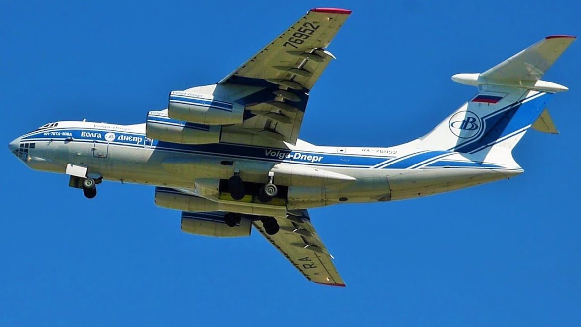 [FullHD] *RARE* Volga Dnepr Ilyushin 76 takeoff at Geneva/GVA/LSGG