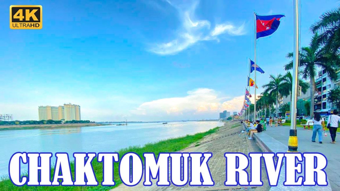 Amazing Beautiful Phnom Penh Riverside Walking Tour 2022 Ultra HD Video – Explore Walking Tour