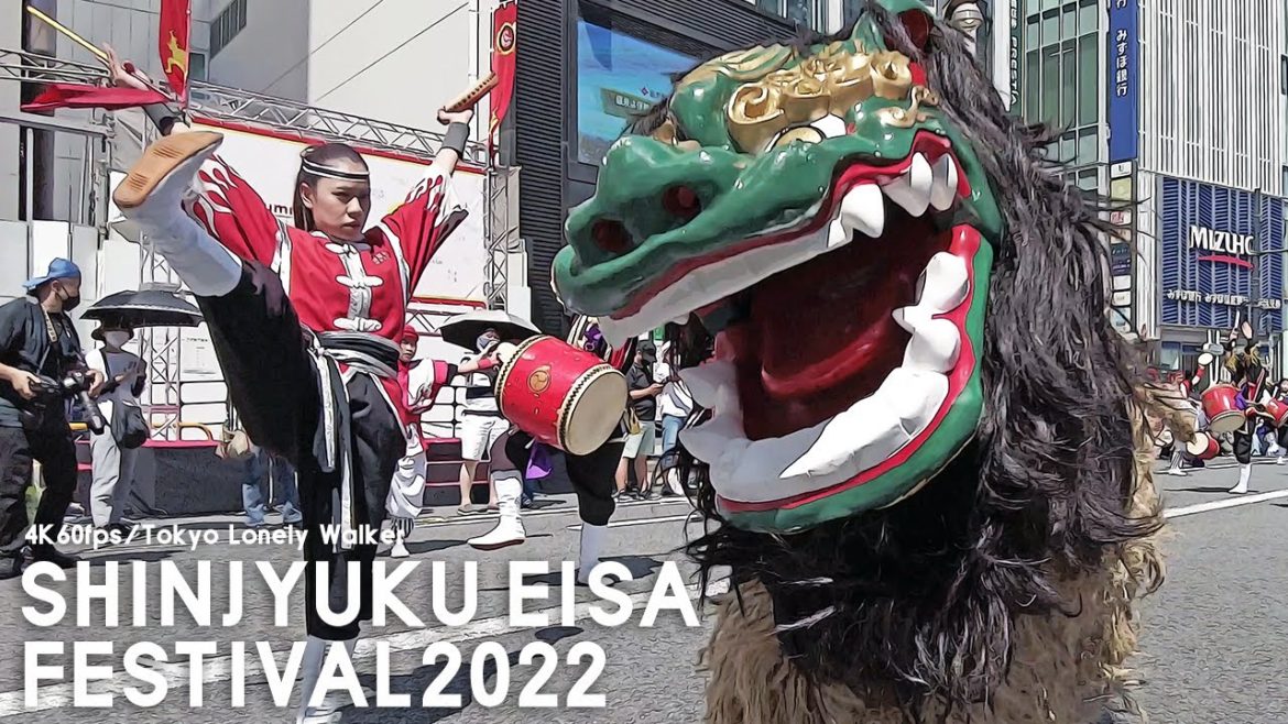 [4K]🇯🇵 琉球舞団 昇龍祭太鼓  新宿エイサーまつり2022/Shinjyuku Eisa Festival2022③